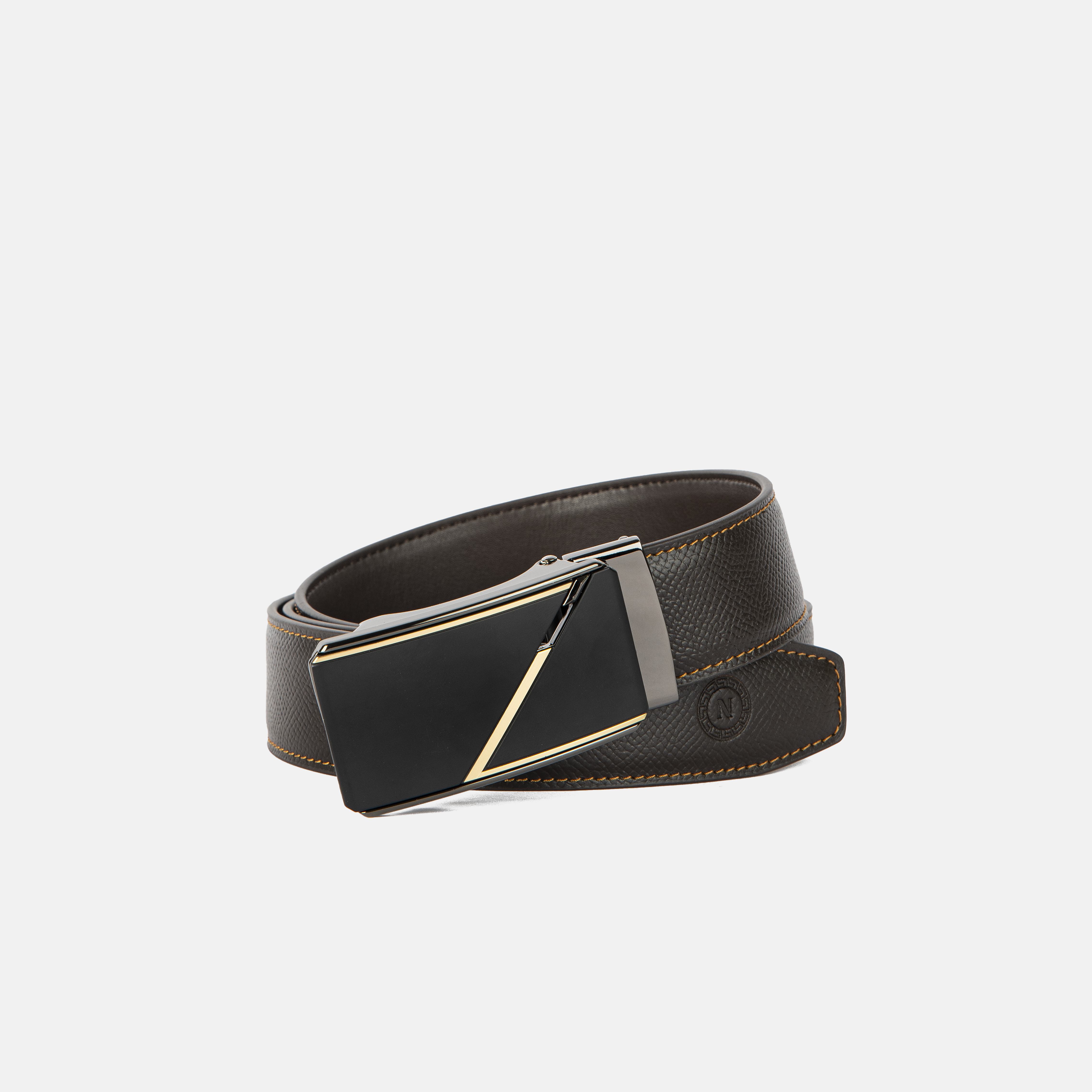 NDT-067-BR-06C (1) dây lưng da nắp trượt Nhat Leather