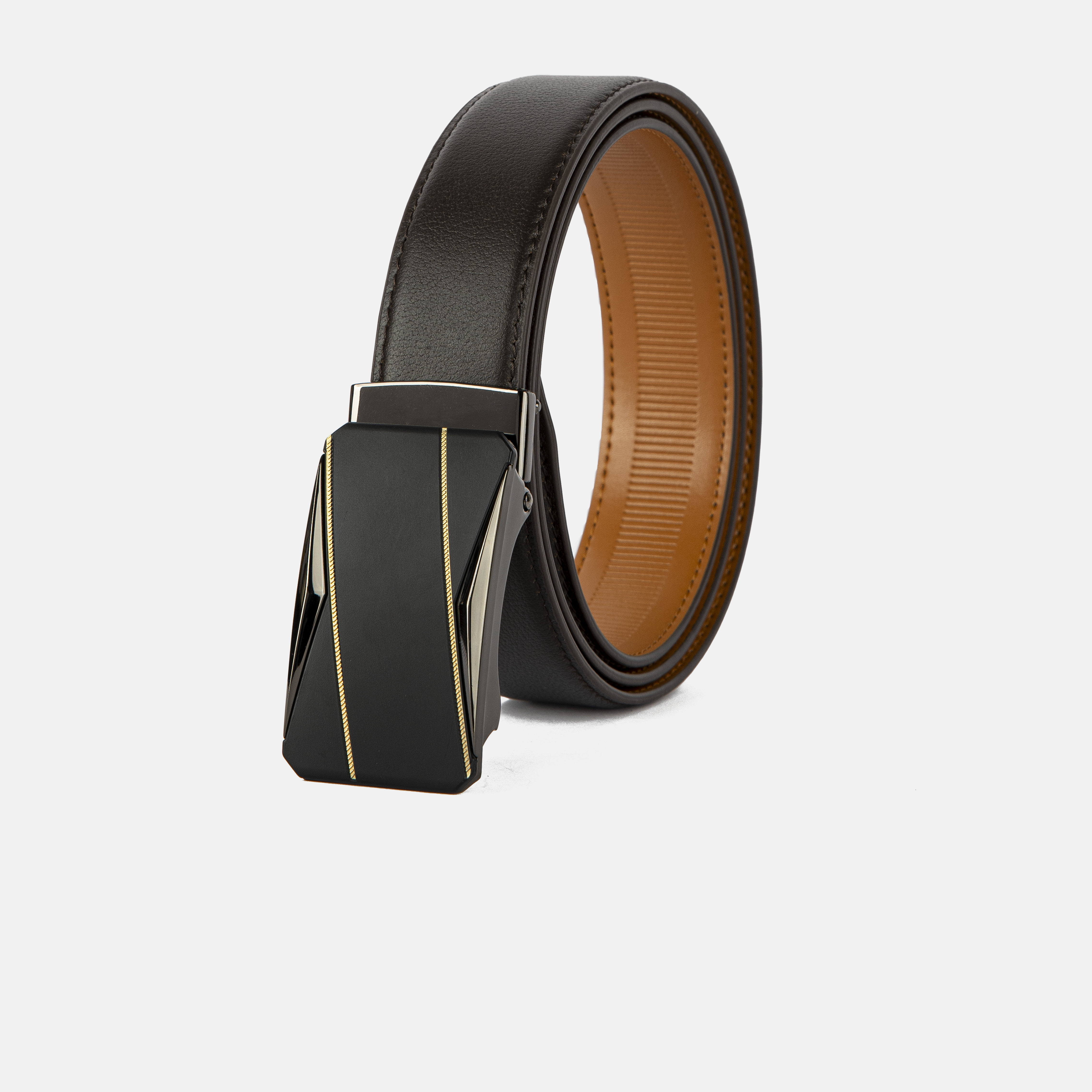 NDT-067-BR-08 (2) dây lưng mặt trượt Nhat Leather